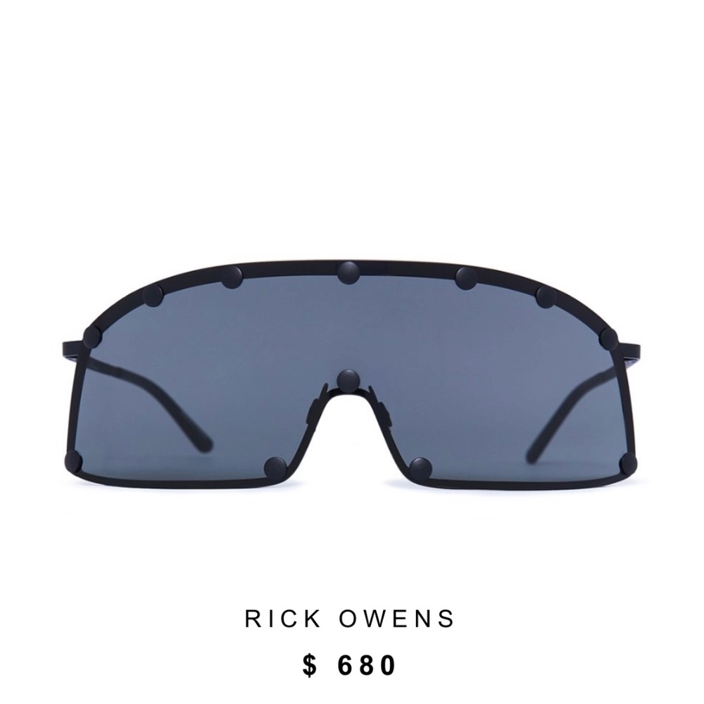 SOLD! Rick Owens Shield Sunglasses